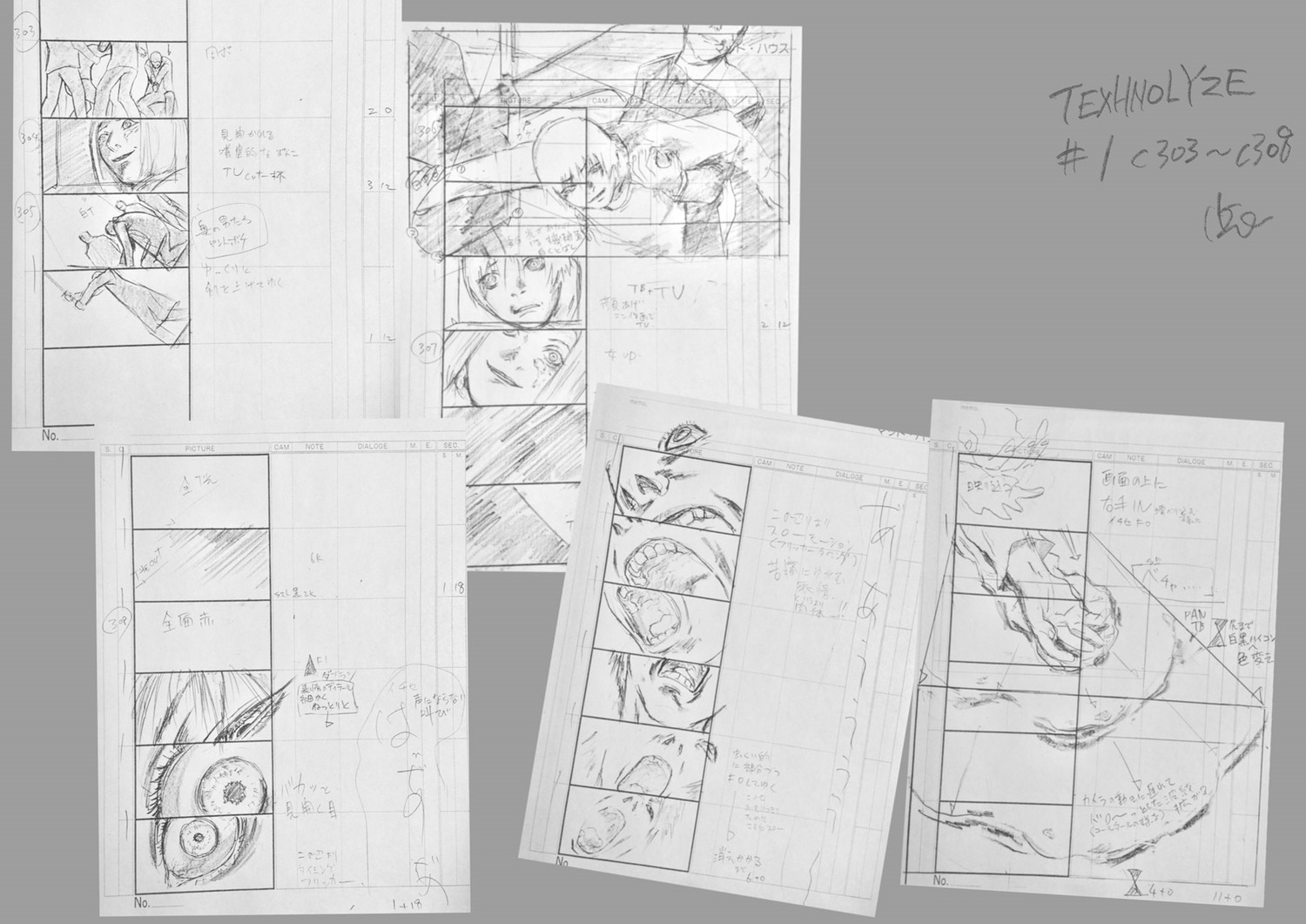 hiroshi_hamasaki, production_materials, storyboard, texhnolyze