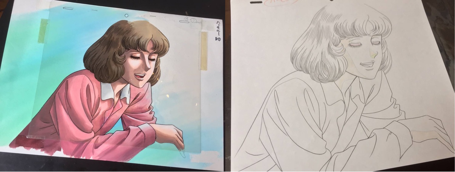 artist_unknown, cel, comparison, douga, oniisama_e, production_materials