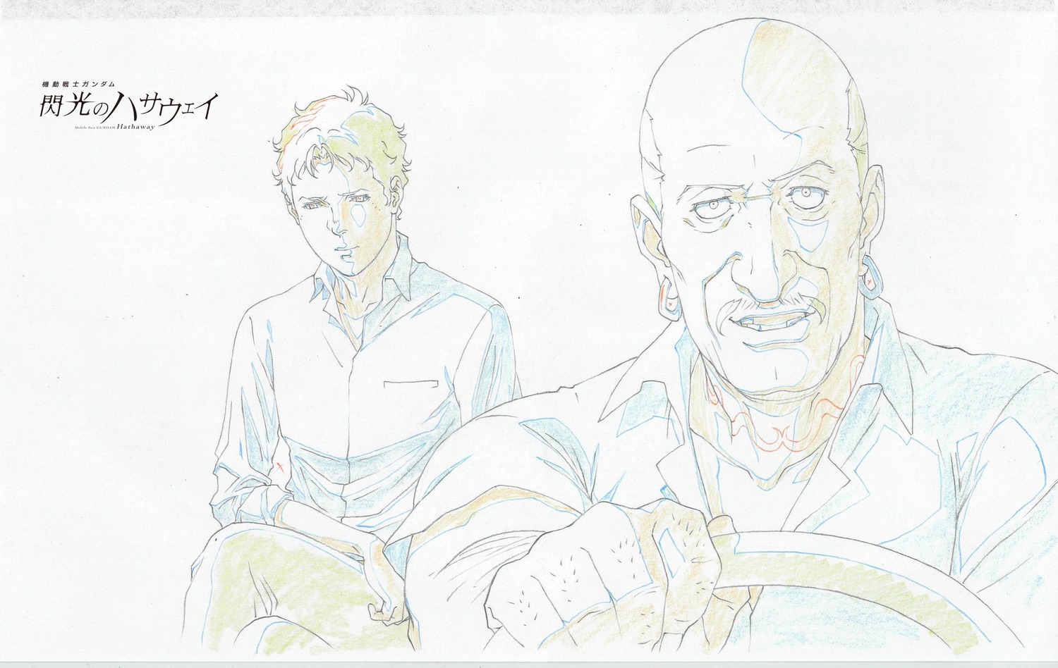 genga, gundam, mobile_suit_gundam_hathaway's_flash, naoyuki_onda, production_materials, takayoshi_watanabe