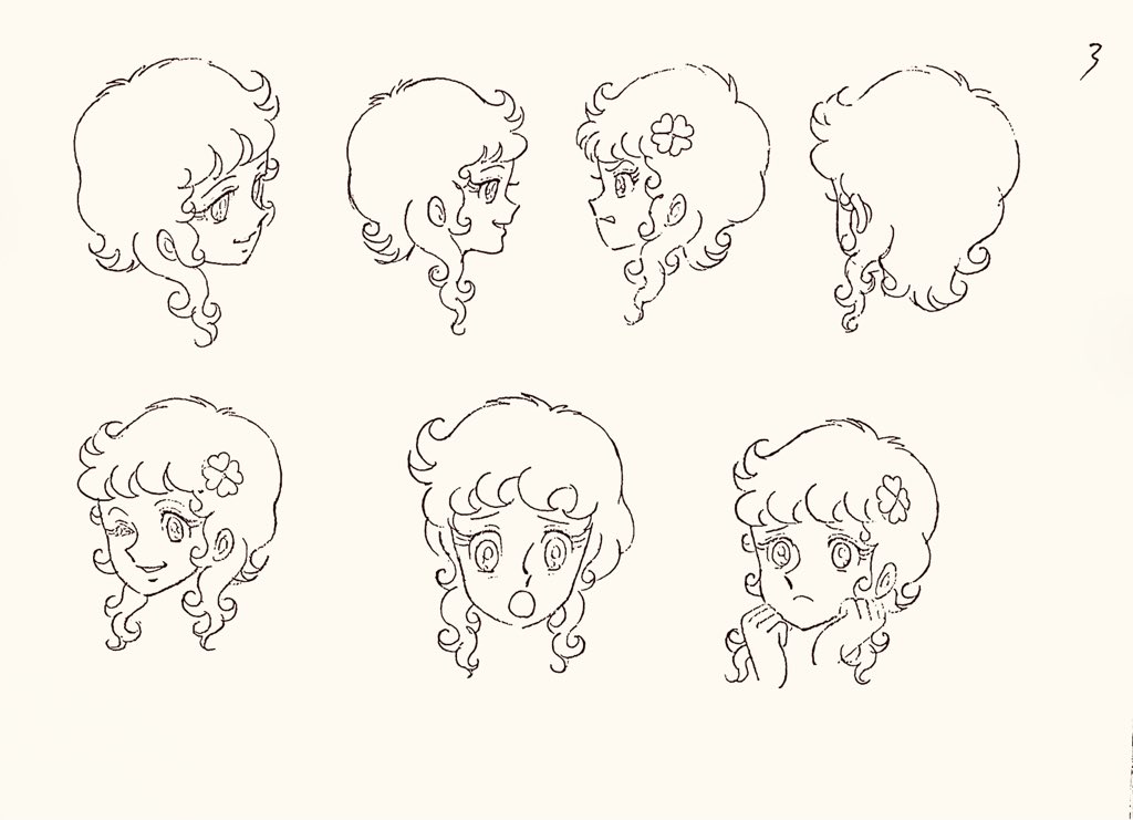 character_design, majokko_megu-chan, production_materials, settei, shingo_araki