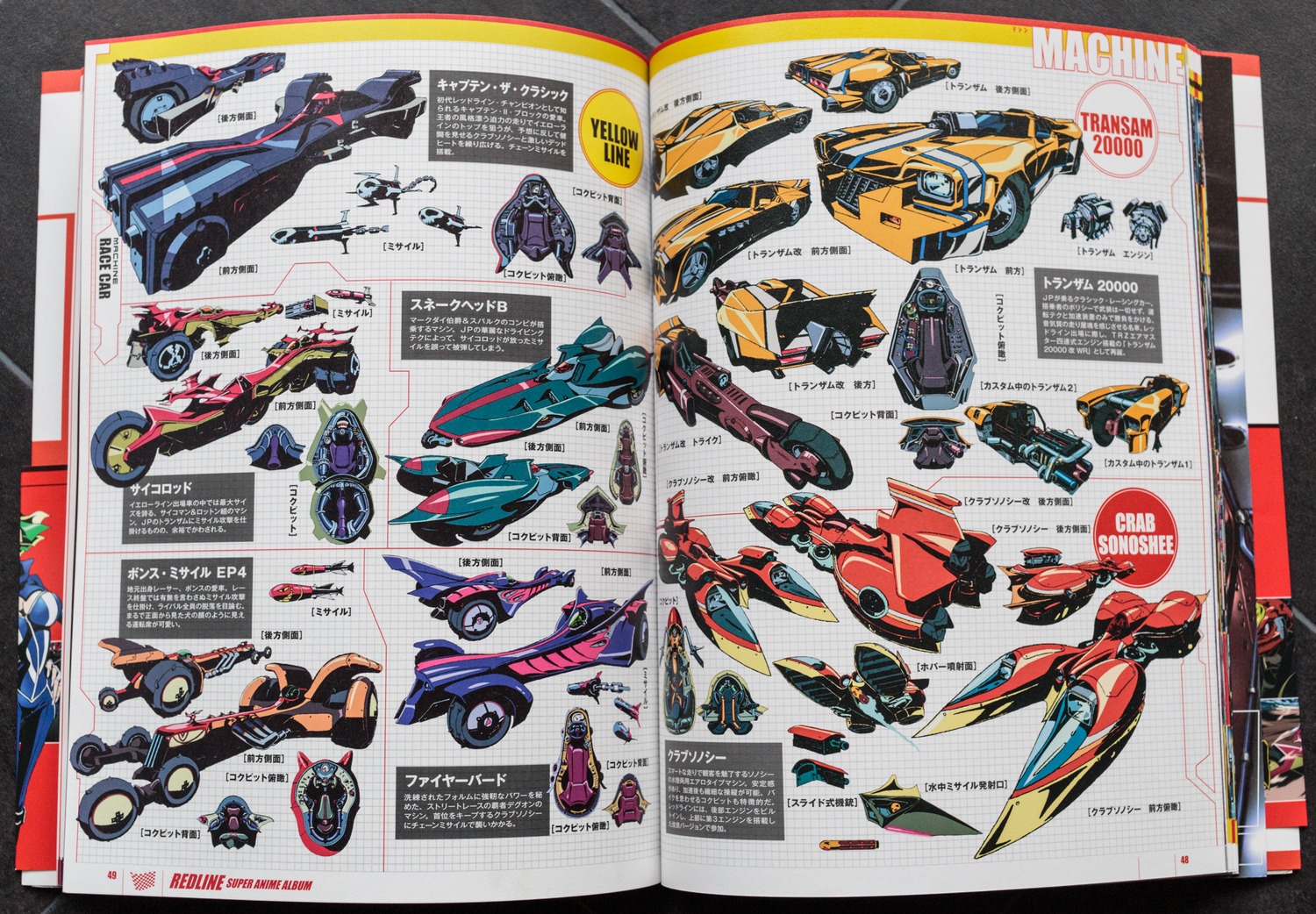 mechanical_design, presumed, production_materials, redline, settei, takeshi_koike, vehicle