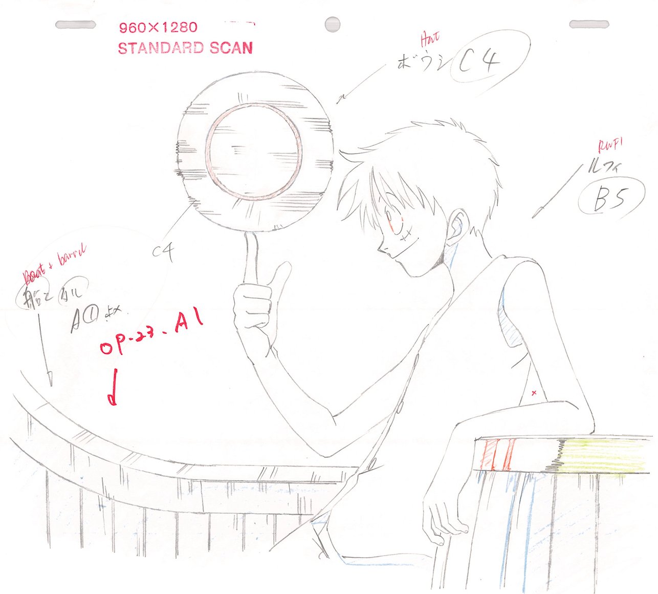 genga, noboru_koizumi, one_piece, production_materials
