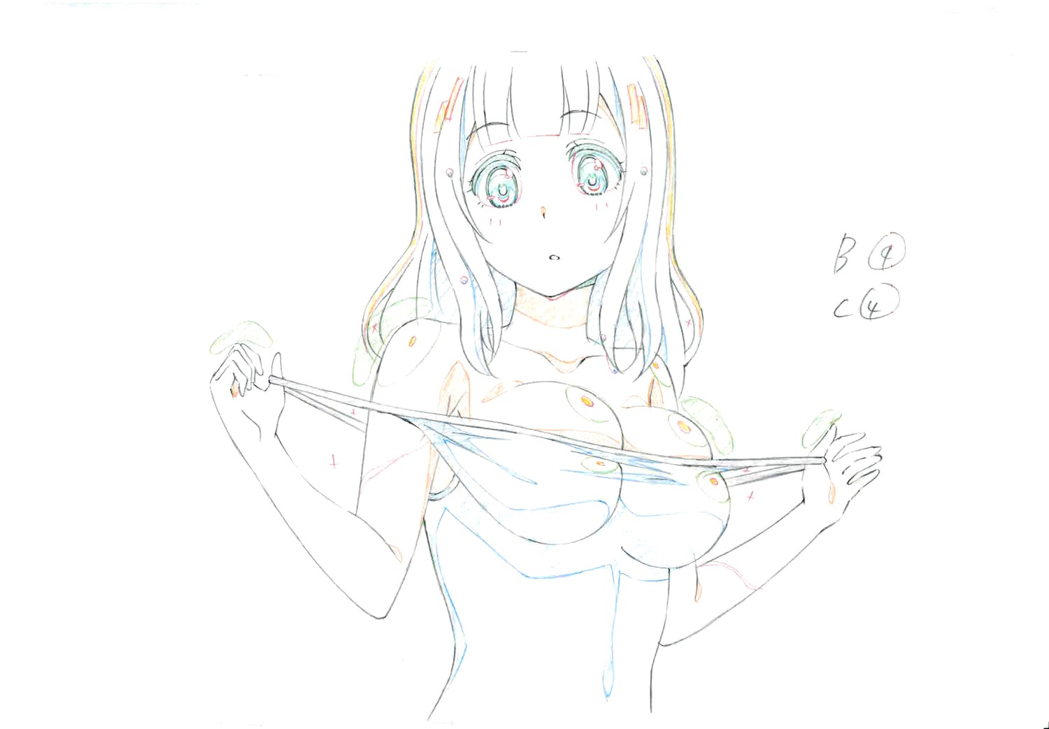 artist_unknown, genga, kaguya-sama:_love_is_war_ova, kaguya-sama:_love_is_war_series, production_materials