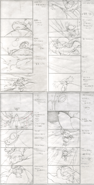 jiro_kanai, kaze_no_klonoa, klonoa_heroes:_densetsu_no_star_medal, production_materials, storyboard