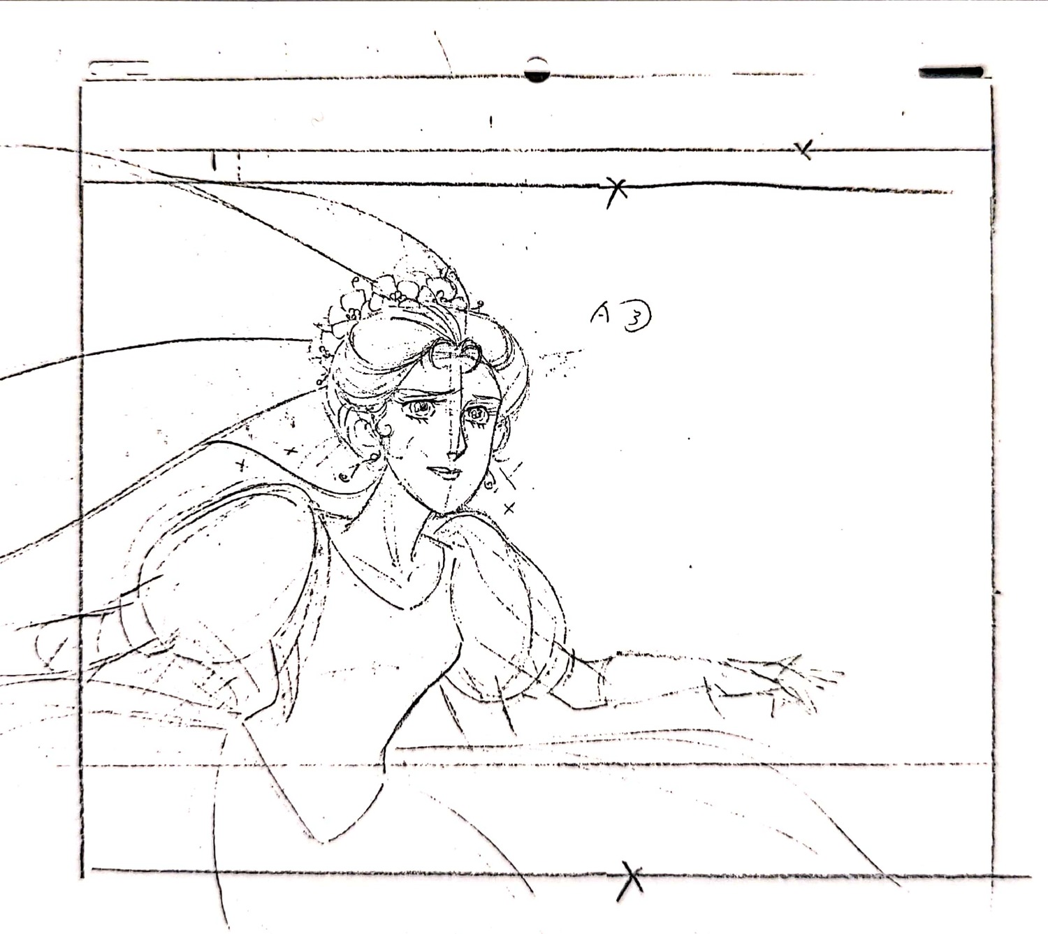 genga, goshogun, mutsumi_inomata, production_materials, sengoku_majin_goshogun_(1982)