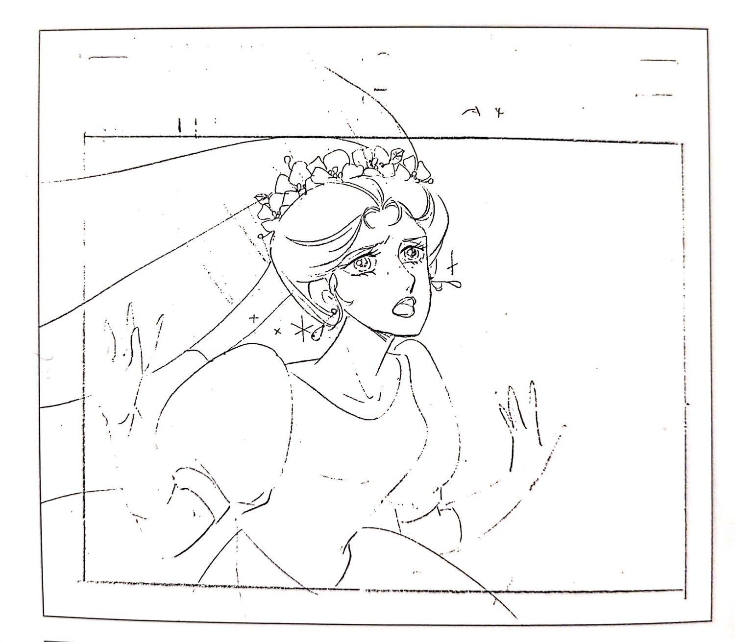 genga, goshogun, mutsumi_inomata, production_materials, sengoku_majin_goshogun_(1982)