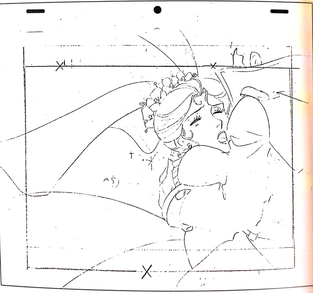 genga, goshogun, mutsumi_inomata, production_materials, sengoku_majin_goshogun_(1982)
