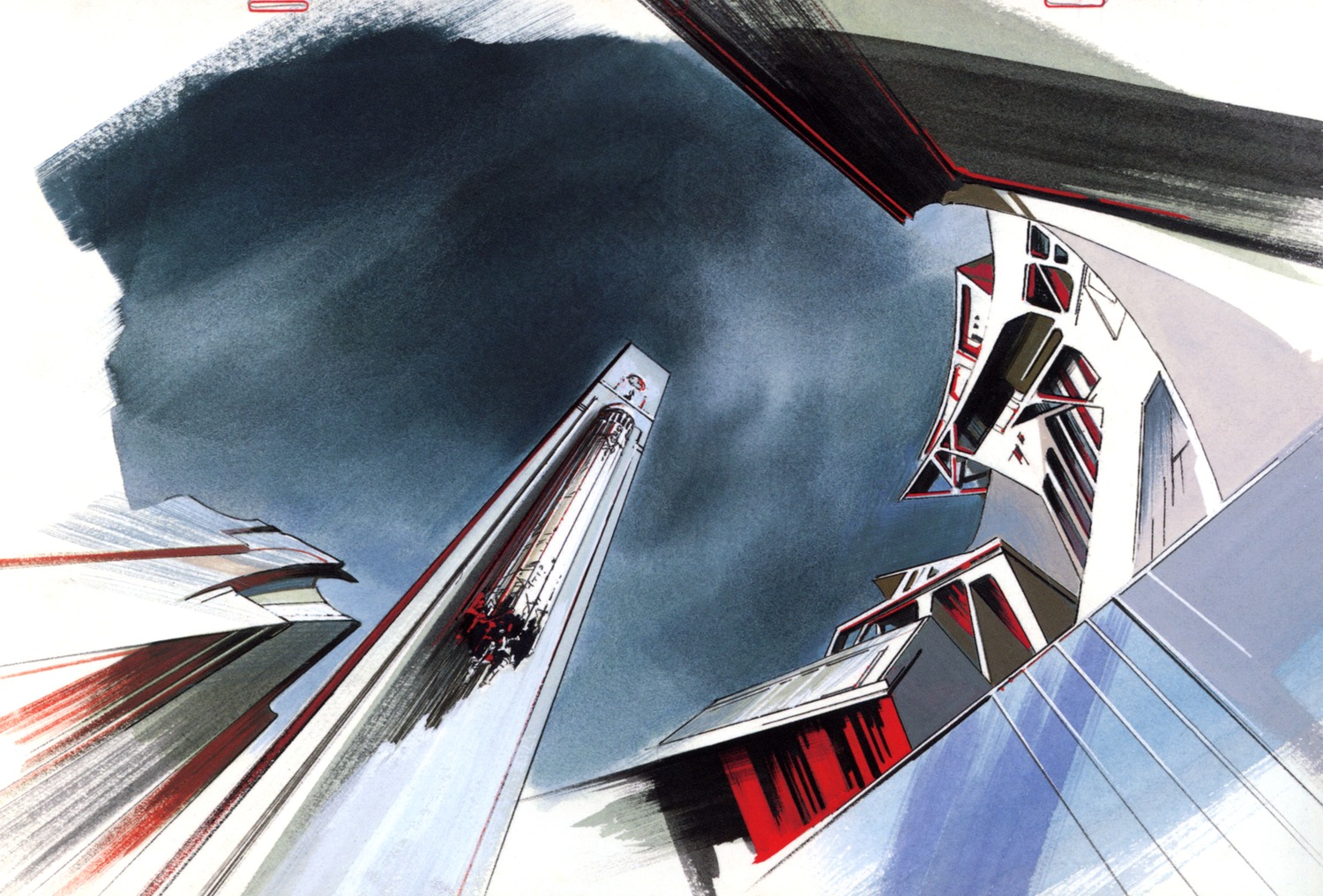 background_design, production_materials, settei, shichiro_kobayashi, shoujo_kakumei_utena, shoujo_kakumei_utena_adolescence_mokushiroku