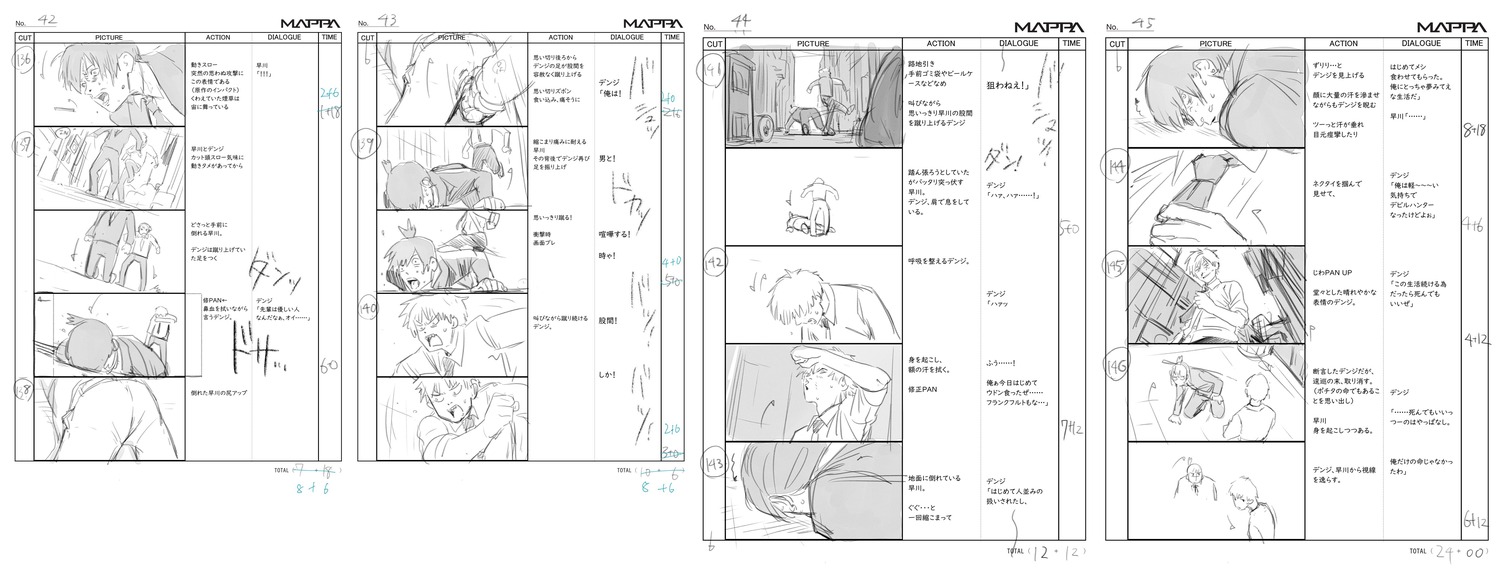 chainsaw_man, chainsaw_man_series, production_materials, storyboard, touko_yatabe
