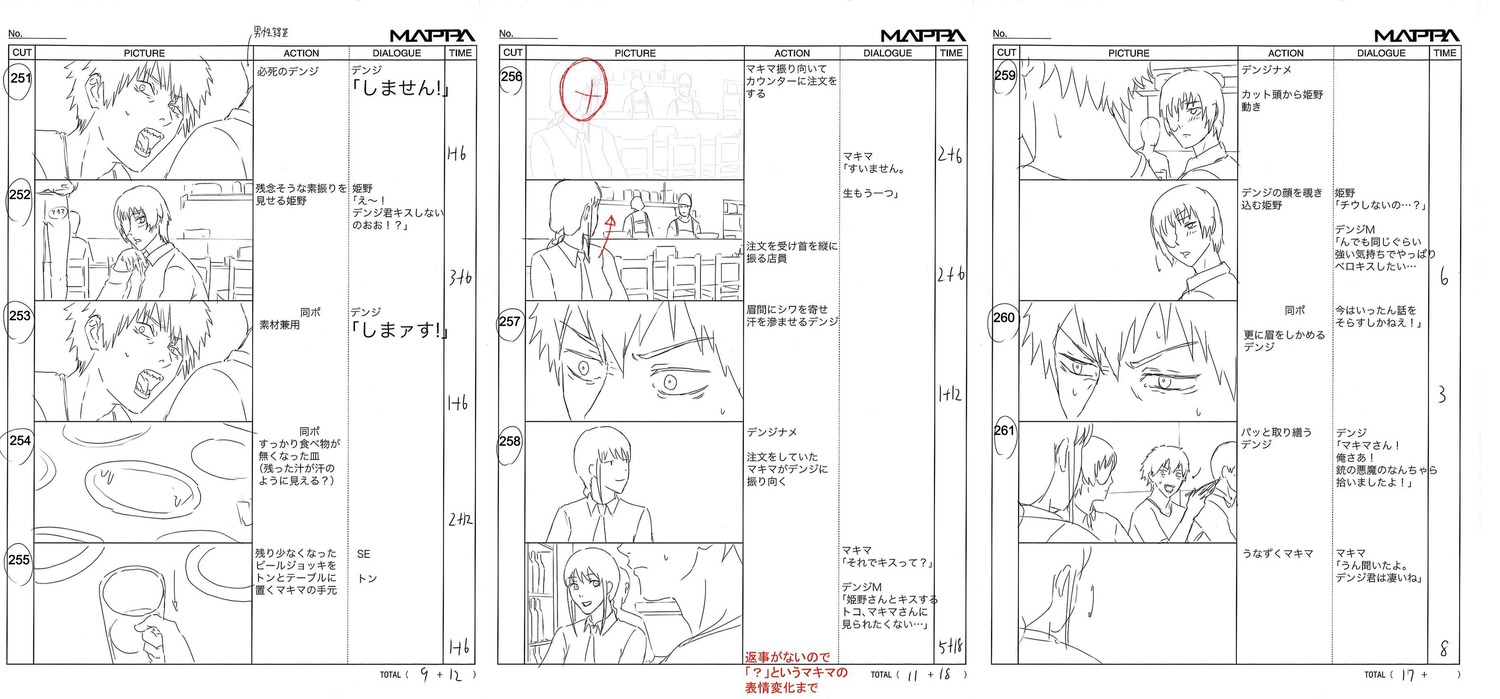 chainsaw_man, chainsaw_man_series, masato_nakazono, production_materials, storyboard