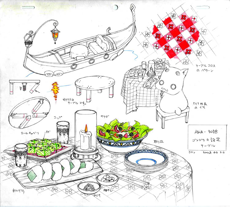 aria_series, aria_the_natural, production_materials, settei, thomas_romain