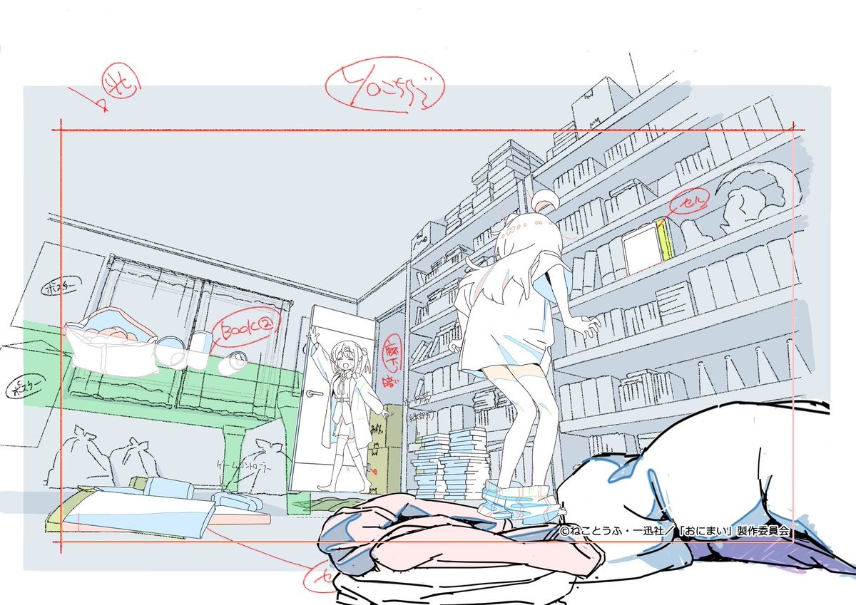 fukuroup, genga, oniichan_wa_oshimai!, production_materials, ryo_imamura, shingo_fujii