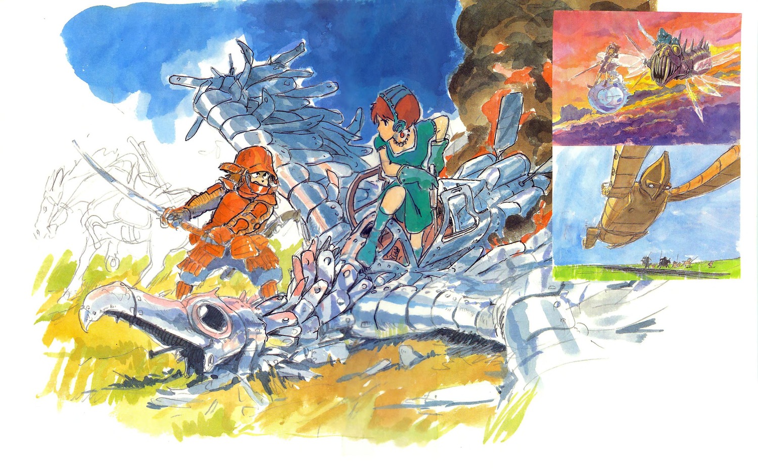 concept_art, hayao_miyazaki, nausicaä_of_the_valley_of_the_wind, production_materials, settei