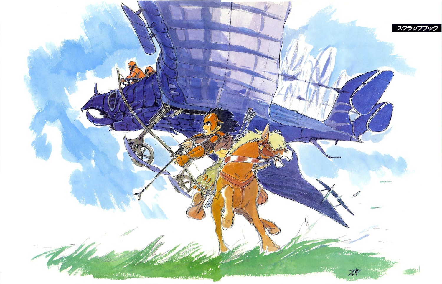 concept_art, hayao_miyazaki, nausicaä_of_the_valley_of_the_wind, production_materials, settei