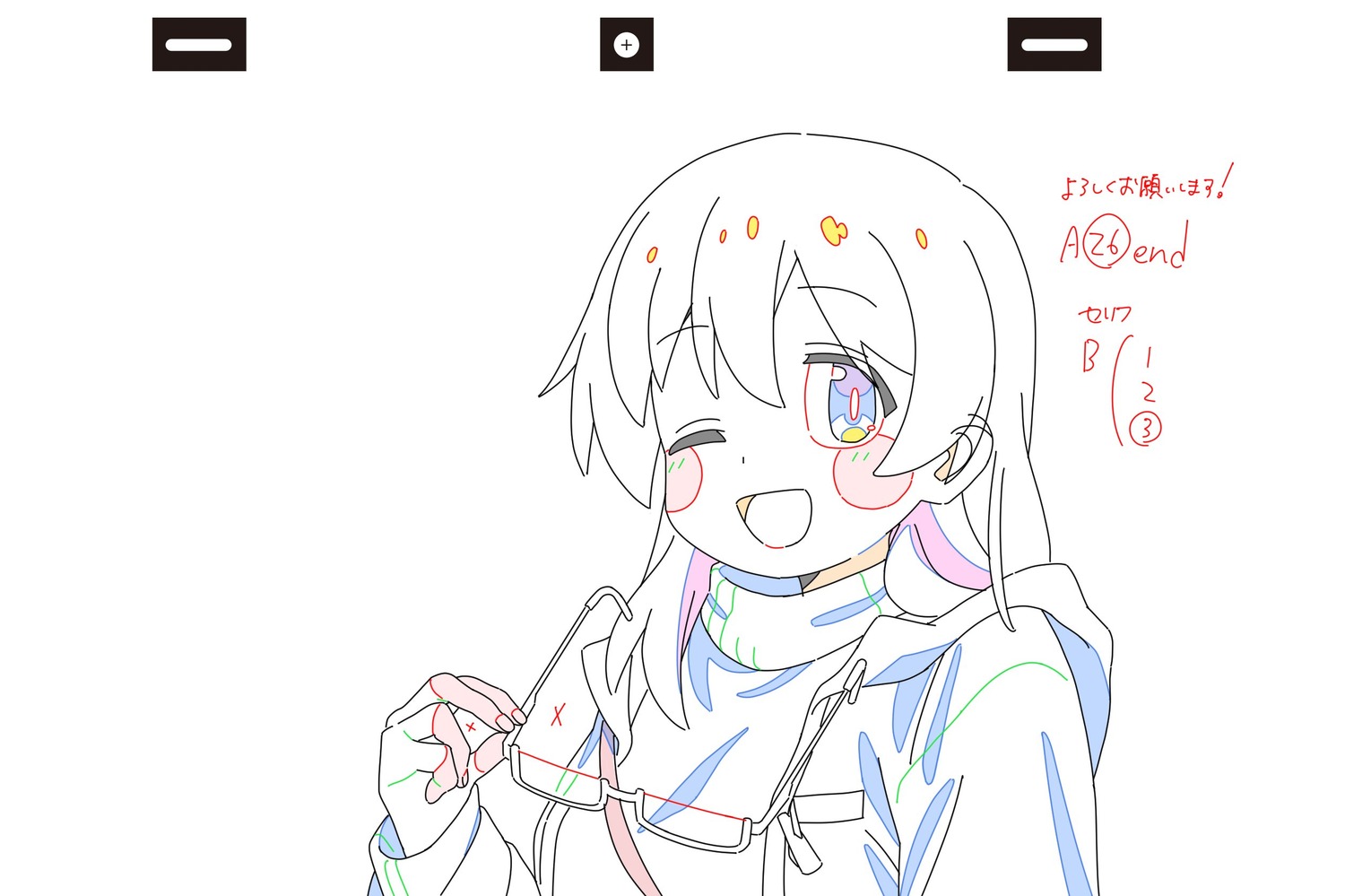 ayumi_nagayama, genga, oniichan_wa_oshimai!, production_materials