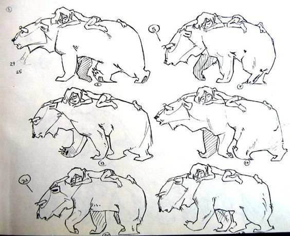 animals, creatures, genga, mowgli_(1967-1971), production_materials, roman_davydov, walk_cycle, western