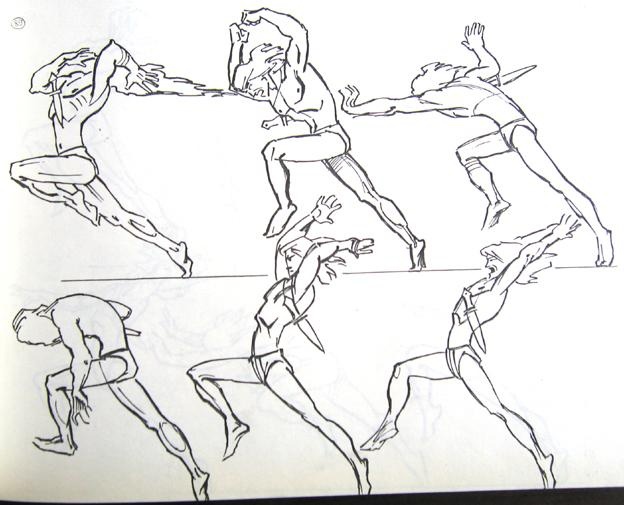genga, mowgli_(1967-1971), production_materials, running, vladimir_zarubin, western