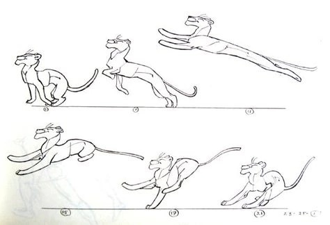 animals, creatures, genga, mowgli_(1967-1971), production_materials, roman_davydov, running, western