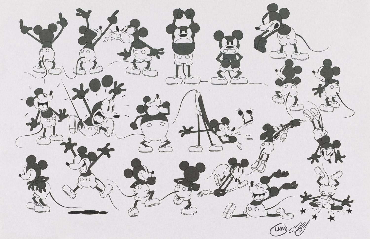 character_design, eric_goldberg, get_a_horse!, mickey_mouse, production_materials, settei, western