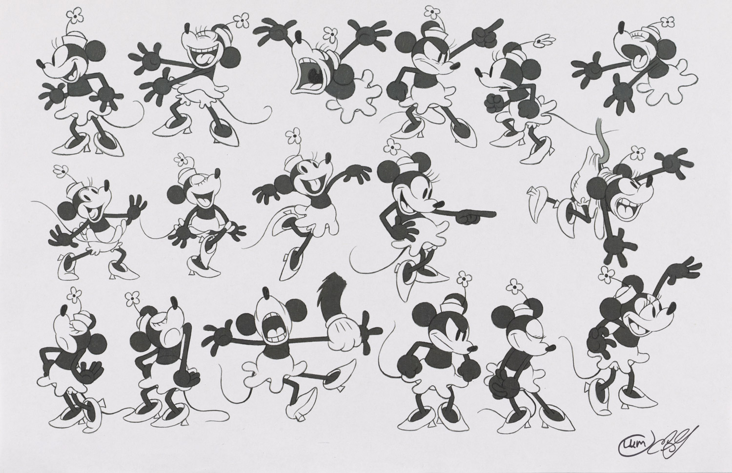 character_design, eric_goldberg, get_a_horse!, mickey_mouse, production_materials, settei, western