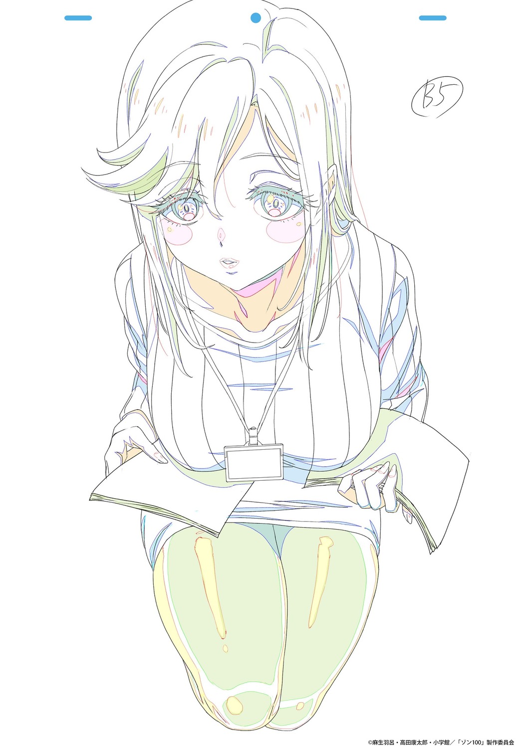 genga, kazumi_satou, production_materials, zom_100:_zombie_ni_naru_made_ni_shitai_100_no_koto
