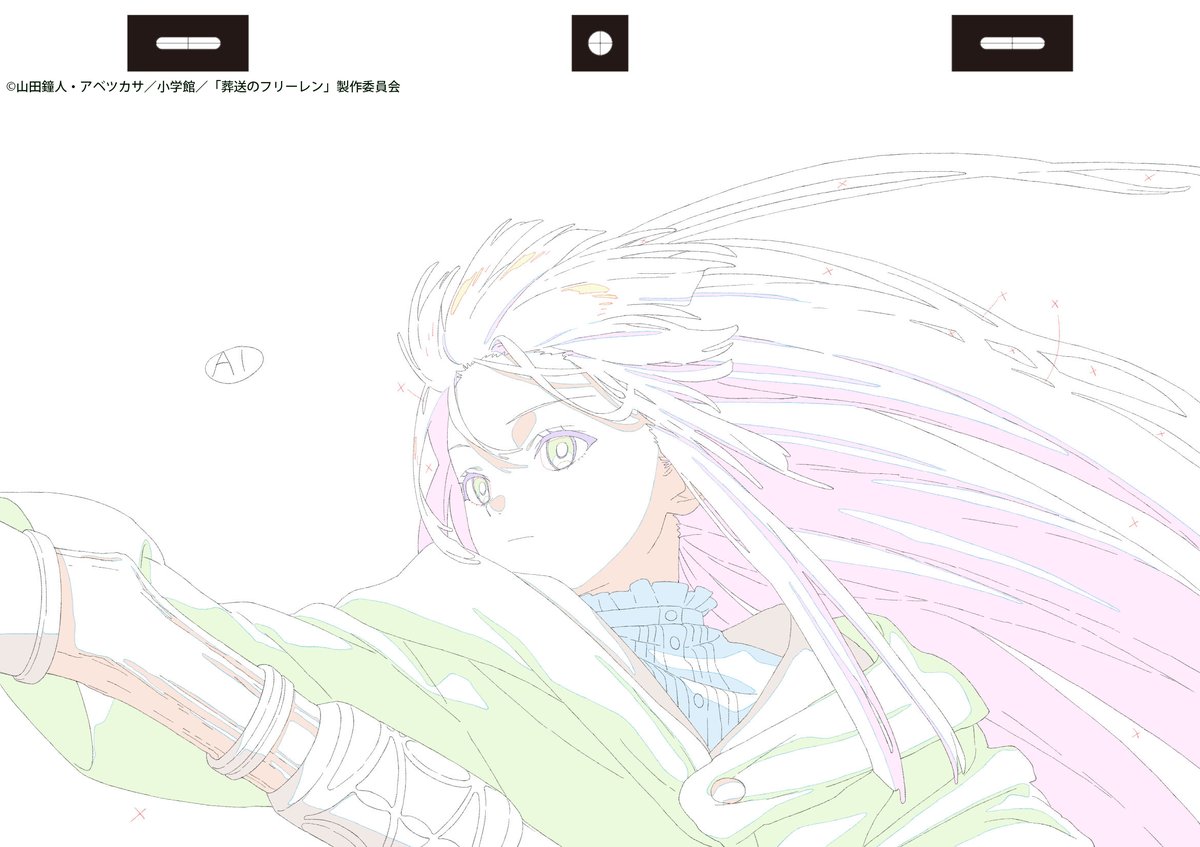 genga, production_materials, shinya_segawa, sousou_no_frieren, sousou_no_frieren_series