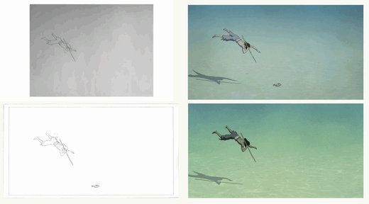 animated, antoine_antin, genga, production_materials, the_red_turtle, western