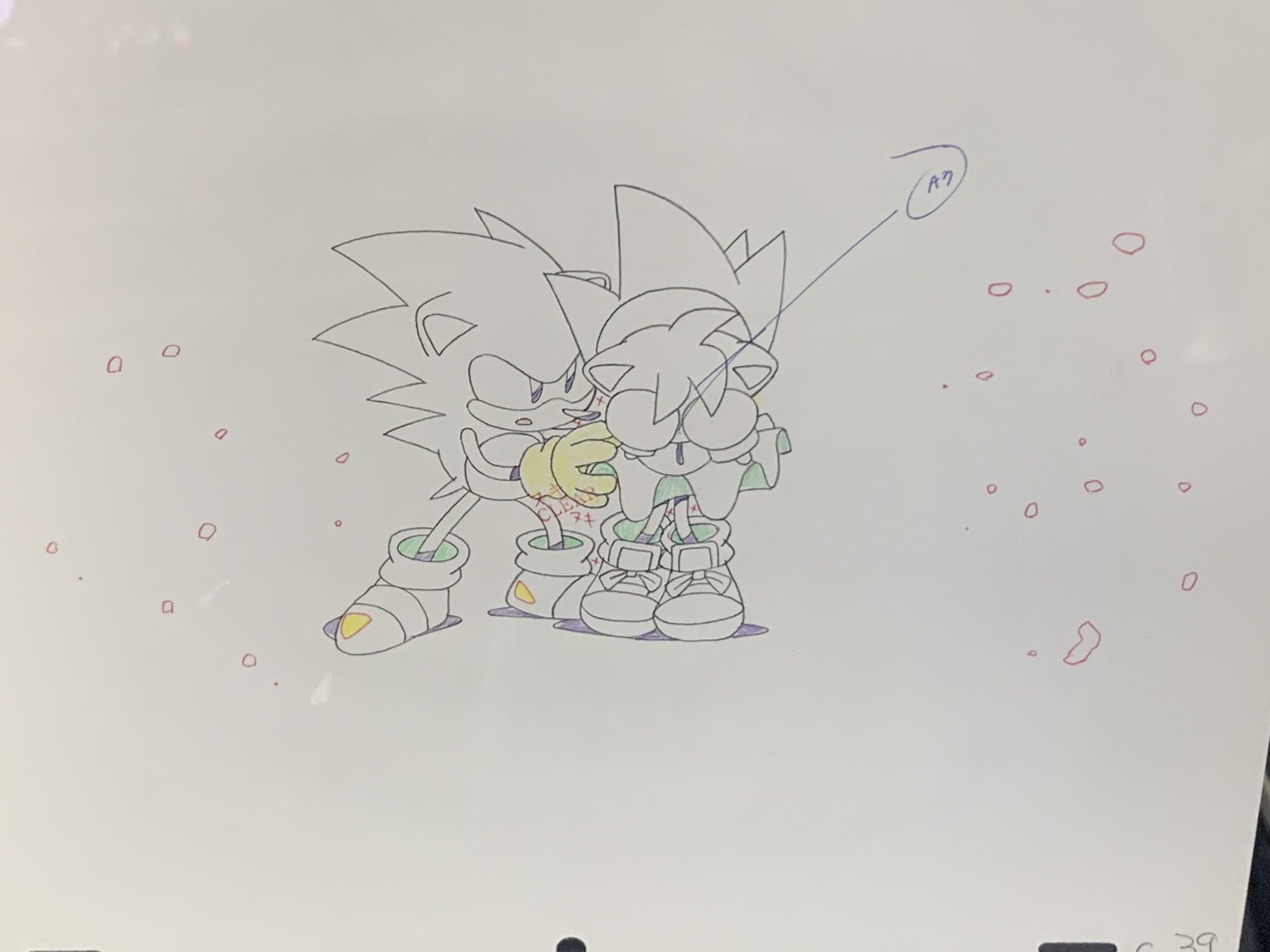 douga, kenji_kajiwara, production_materials, sonic_cd, sonic_the_hedgehog