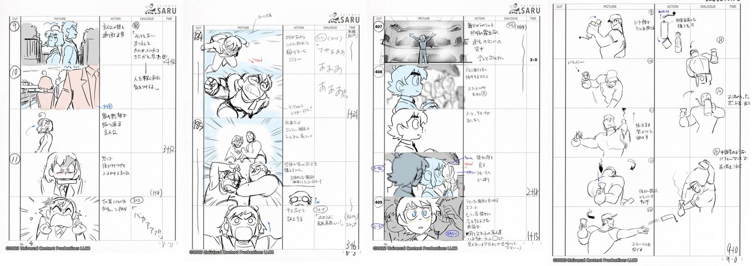 mari_motohashi, production_materials, scott_pilgrim_takes_off, storyboard