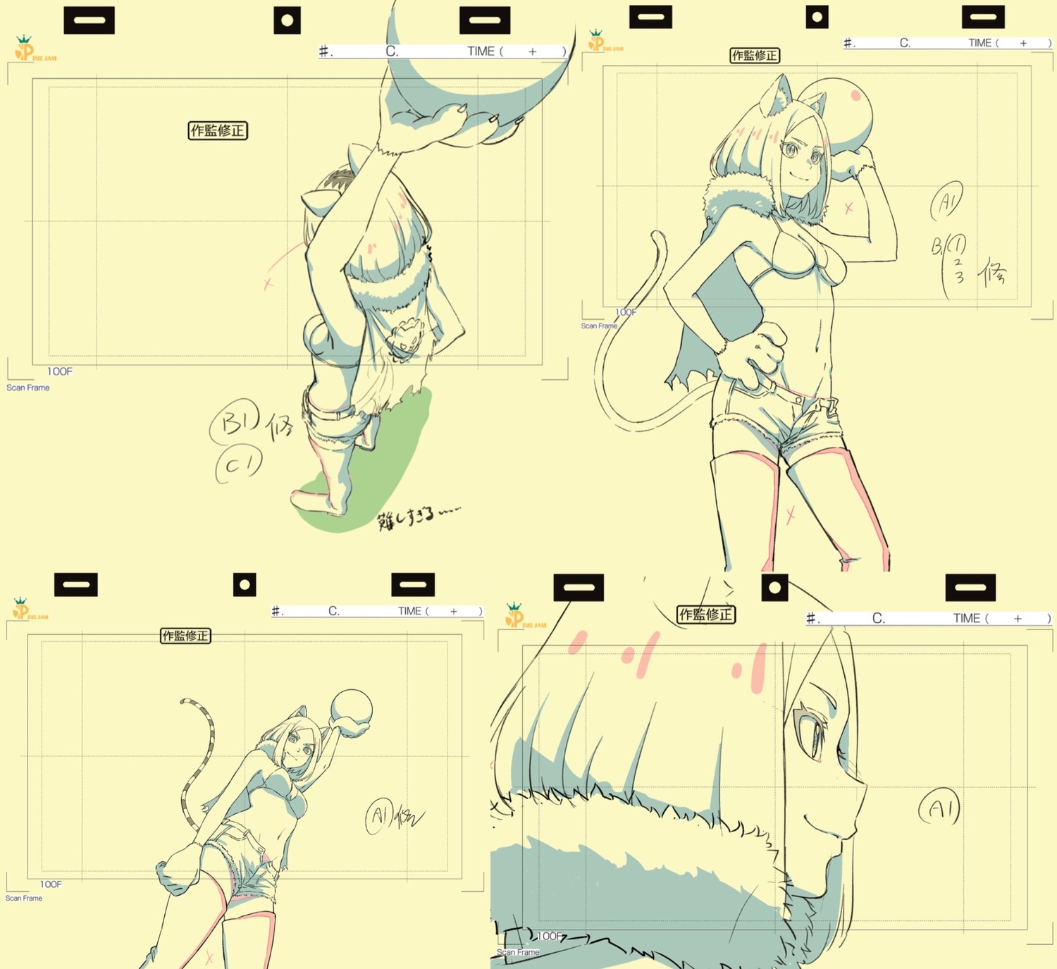correction, hime-sama_goumon_no_jikan_desu, production_materials, yoh_natsuki