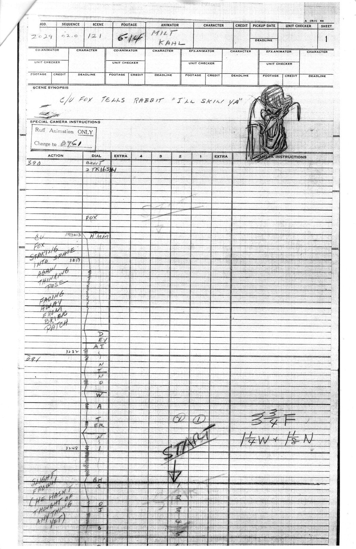artist_unknown, milt_kahl, production_materials, song_of_the_south, timesheet, western