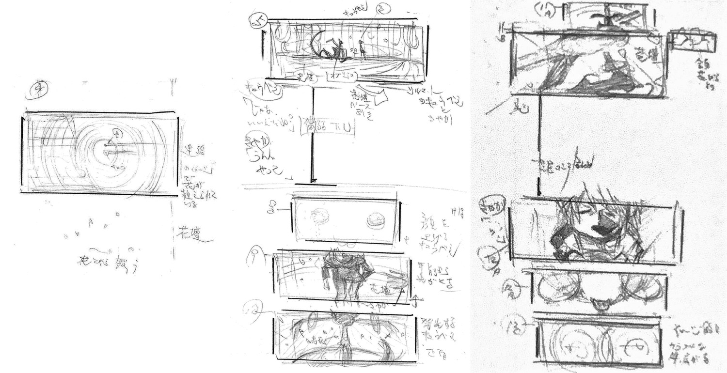 akiyuki_shinbo, mahou_shoujo_madoka_magica, mahou_shoujo_madoka_magica_series, production_materials, storyboard
