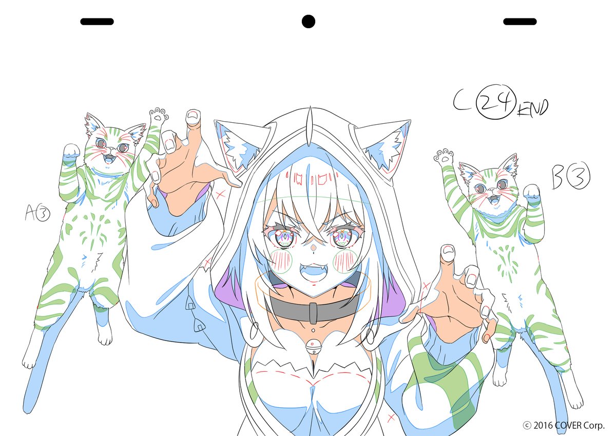 genga, hololive, kay_yu, nekokaburi-na, production_materials