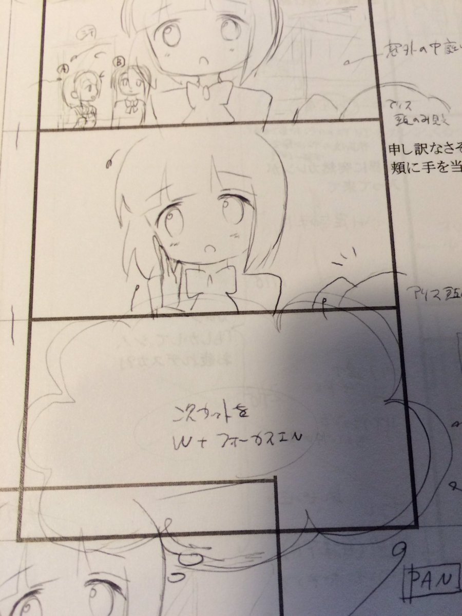 kiniro_mosaic, kiniro_mosaic:_pretty_days, motoki_tanaka, production_materials, storyboard