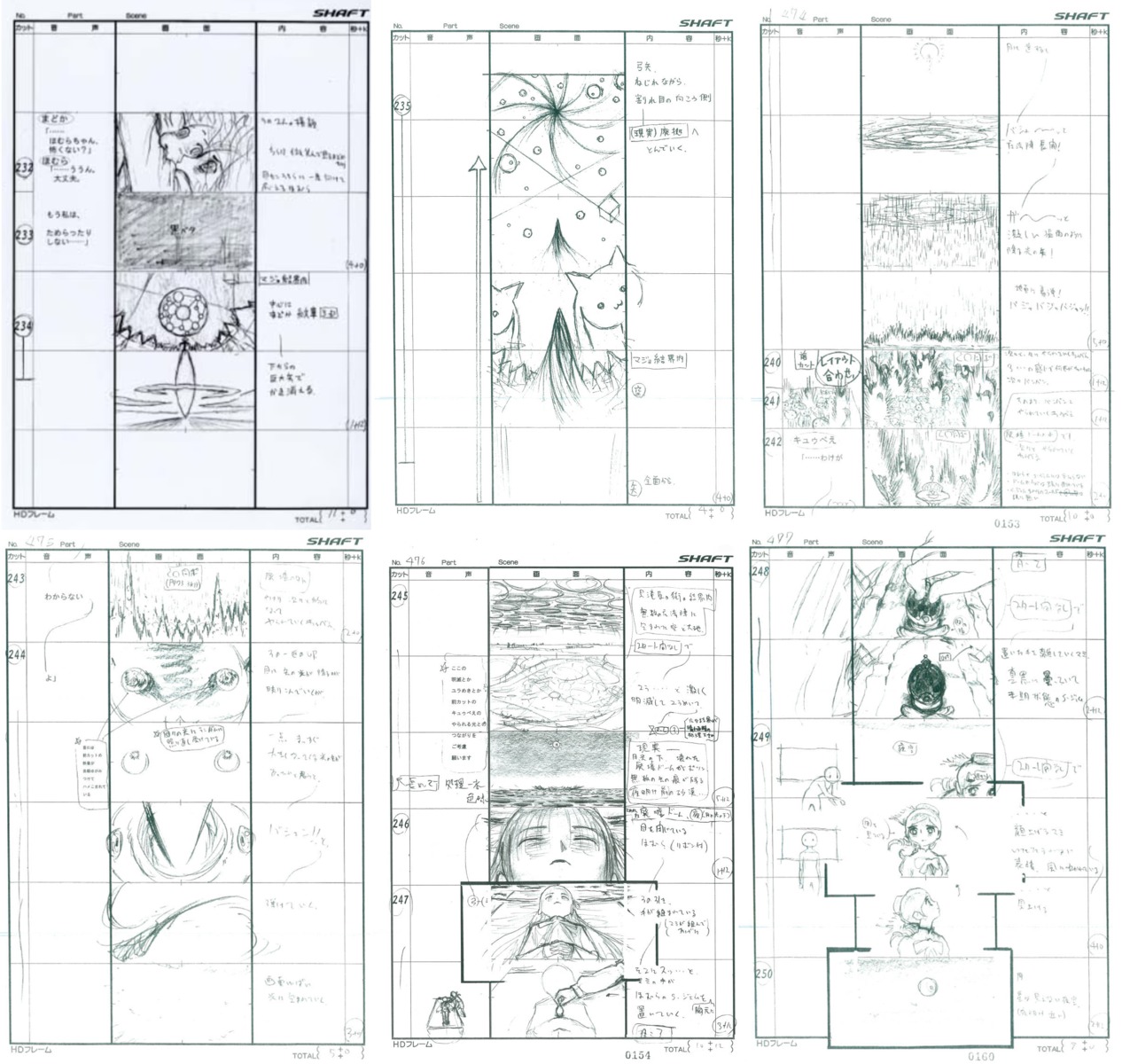 mahou_shoujo_madoka_magica_rebellion, mahou_shoujo_madoka_magica_series, production_materials, shinsaku_sasaki, storyboard, yosuke_anai