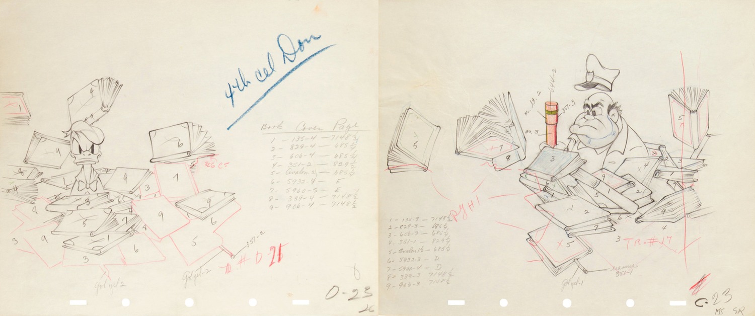 donald_duck, emery_hawkins, genga, production_materials, the_autograph_hound, western