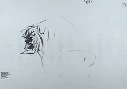 animated, beauty_and_the_beast, character_acting, creatures, genga, glen_keane, production_materials, western