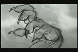animated, beauty_and_the_beast, genga, glen_keane, production_materials, western