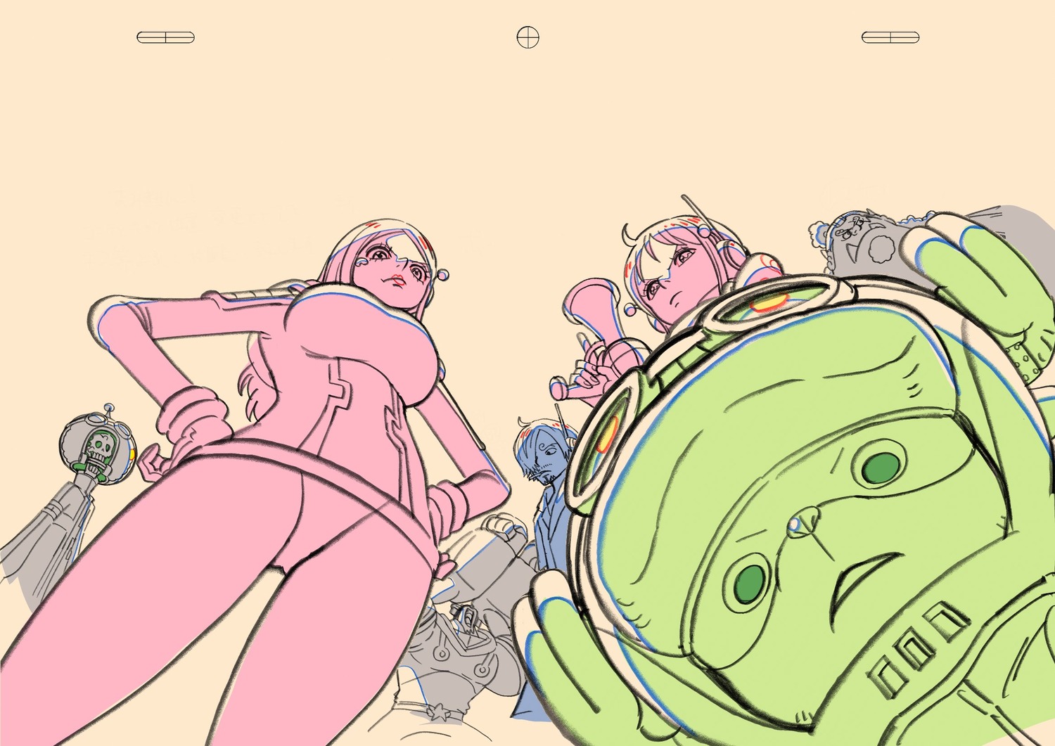 genga, midori_matsuda, one_piece, production_materials