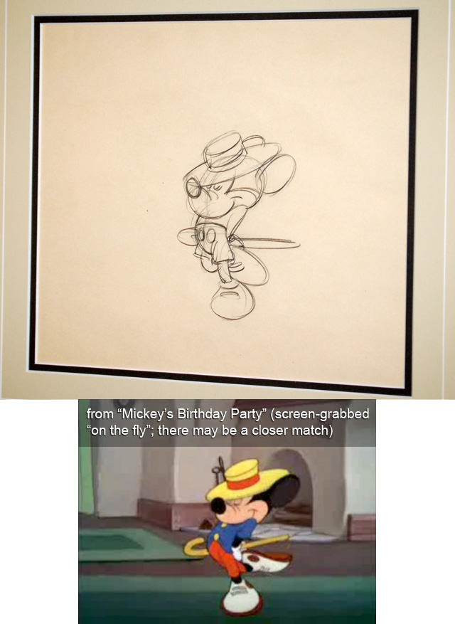 genga, genga_comparison, mickey_mouse, mickey's_birthday_party, production_materials, the_reluctant_dragon, ward_kimball, western