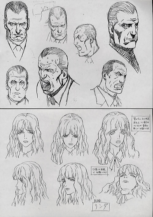 blood_series, blood:_the_last_vampire, character_design, katsuya_terada, kazuchika_kise, production_materials, settei
