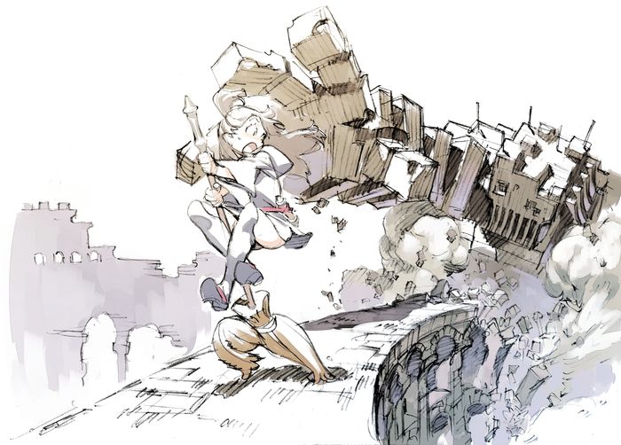illustration, little_witch_academia, little_witch_academia_the_enchanted_parade, yoh_yoshinari