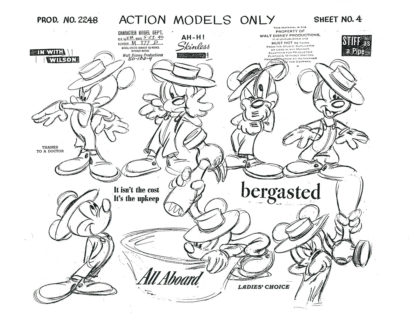 character_design, fred_moore, genga, mickey_mouse, production_materials, settei, the_little_whirlwind, ward_kimball, western
