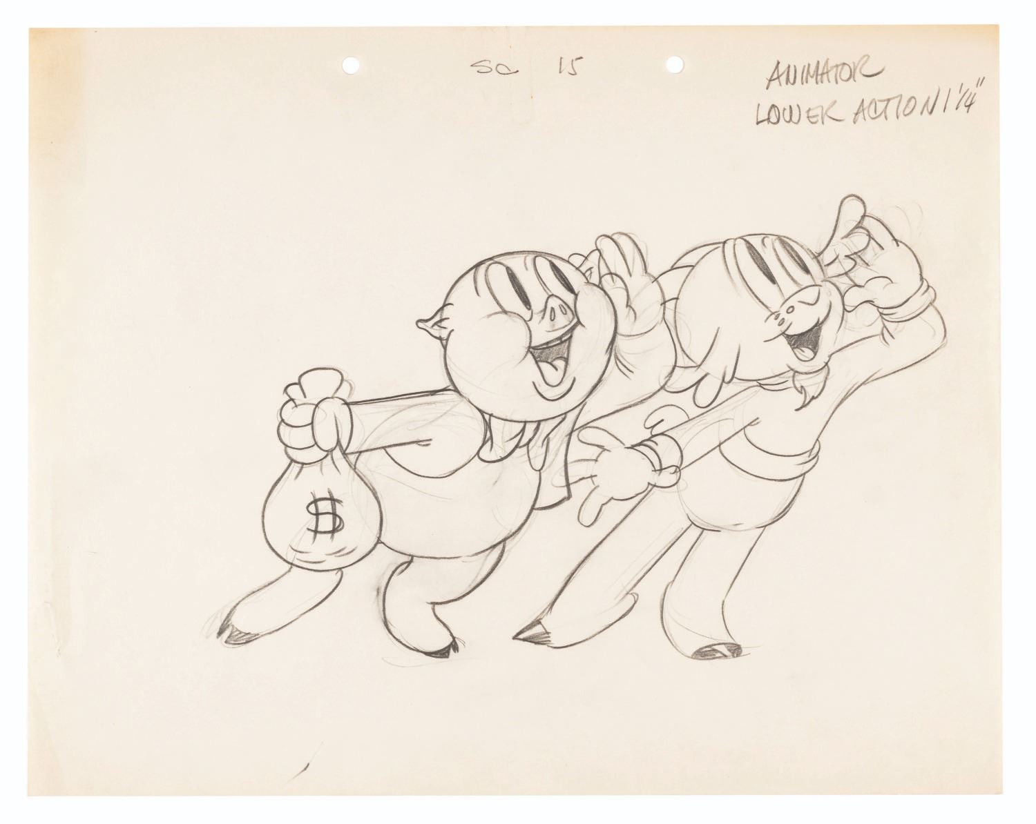 chuck_jones, get_rich_quick_porky, layout, looney_tunes, production_materials, western
