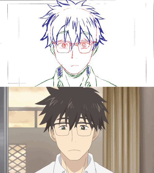 amaama_to_inazuma, animated, genga, genga_comparison, henry_thurlow, production_materials