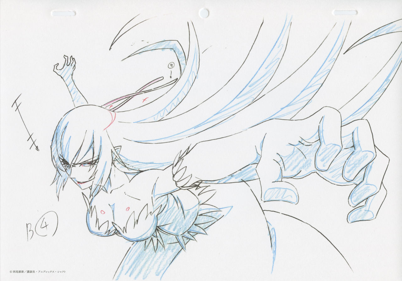 genga, hanyu, monogatari_series, owarimonogatari, production_materials