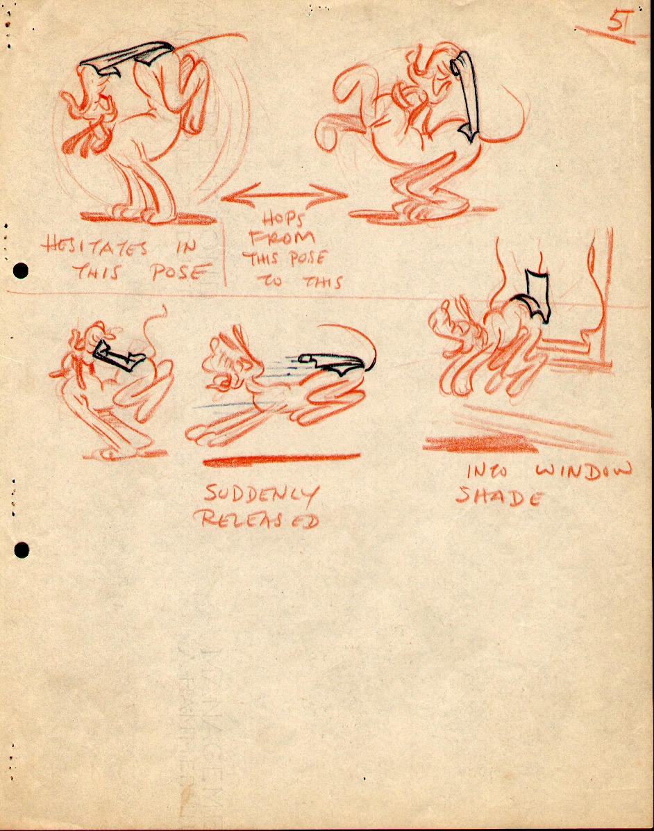 mickey_mouse, norm_ferguson, playful_pluto, production_materials, settei, storyboard, western