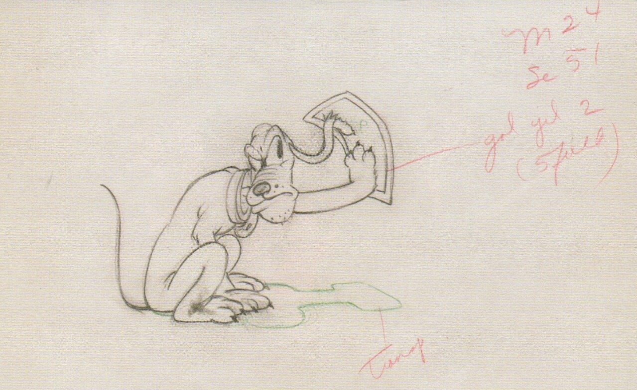 genga, mickey_mouse, norm_ferguson, playful_pluto, production_materials, western