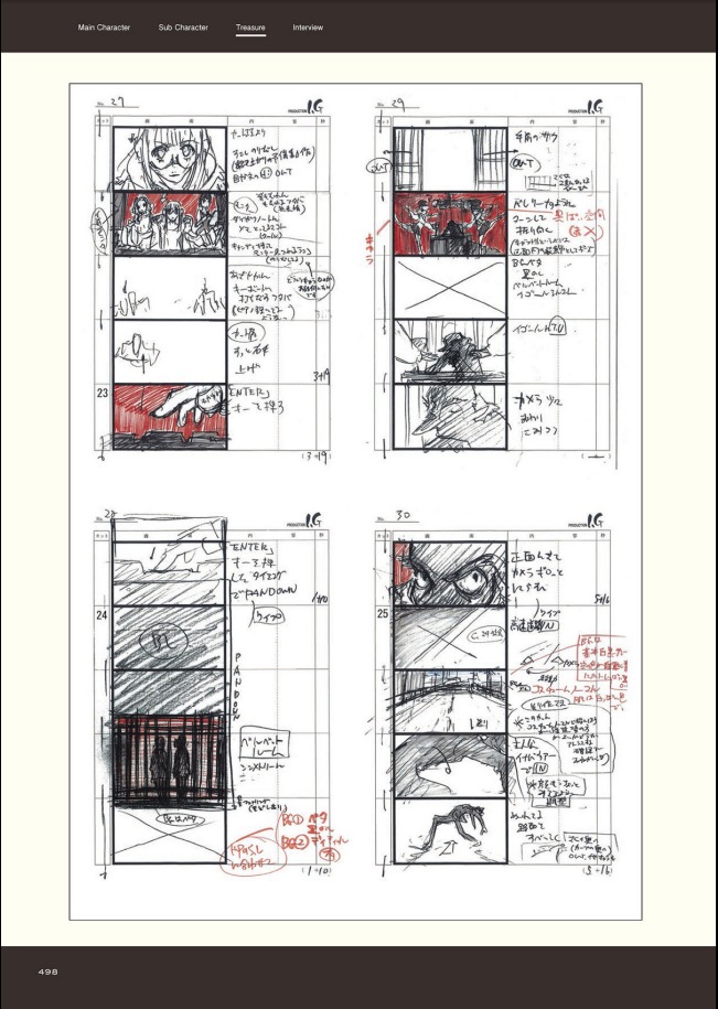 persona_5, persona_5_(game), persona_series, production_materials, sayo_yamamoto, storyboard