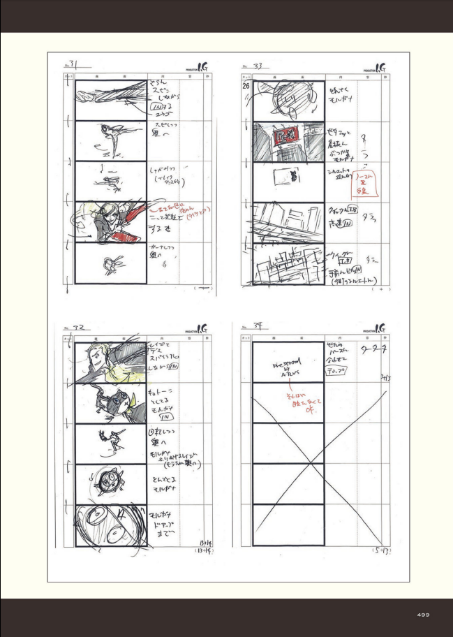 persona_5, persona_5_(game), persona_series, production_materials, sayo_yamamoto, storyboard